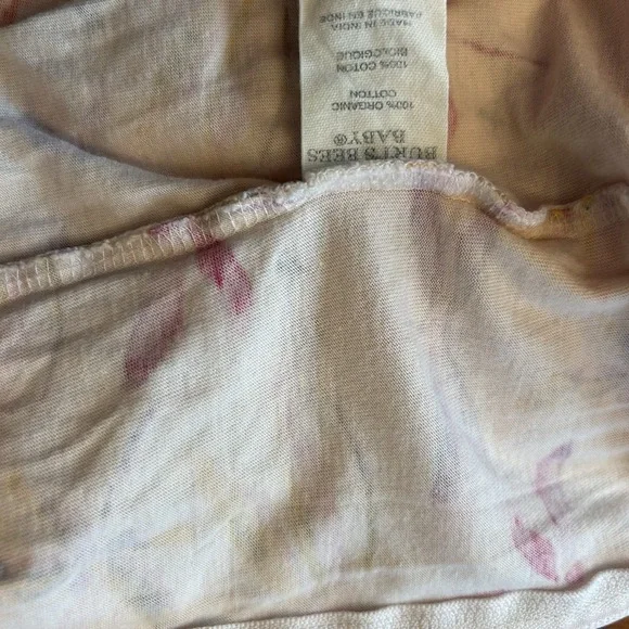 Burt's Bees Baby Girls 3-6M Pajamas Full Zip Pink Dragonfly One Piece Organic - Picture 8 of 8